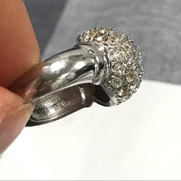 Sparkle Dome 925 Silver ring- Size 5.5 - Picture 11 of 14